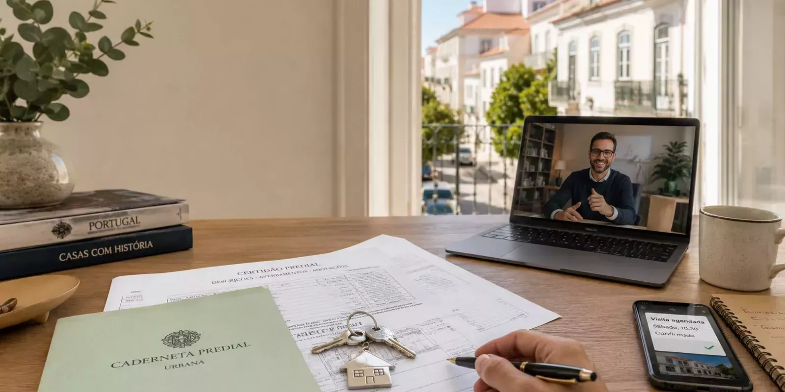 Documentos, chaves e videochamada para vender casa em Portugal sem viajar.